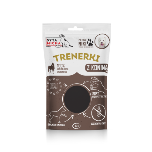 SYTA MICHA Trenerki z koniną - przysmaki dla psa - 80 g.png