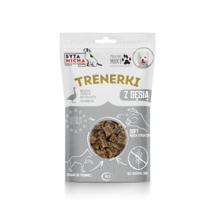 SYTA MICHA Trenerki z gęsią - przysmaki dla psa - 80 g