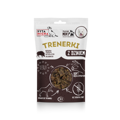 SYTA MICHA Trenerki z dzikiem - przysmaki dla psa - 80 g.png