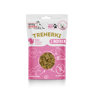 SYTA MICHA Trenerki z indykiem - przysmaki dla psa - 80 g 