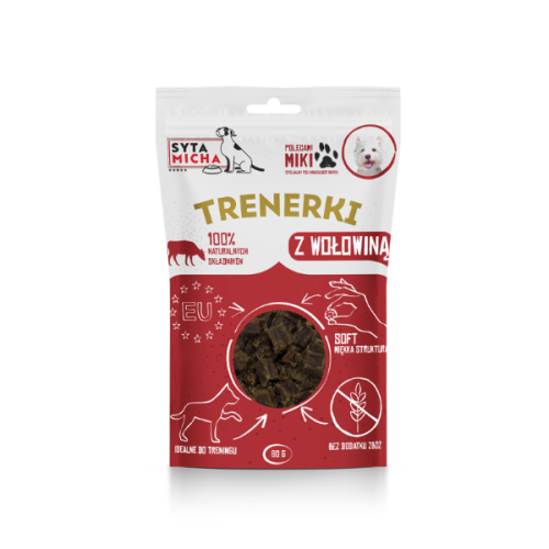 SYTA MICHA Trenerki z wołowiną - przysmaki dla psa - 80 g.png