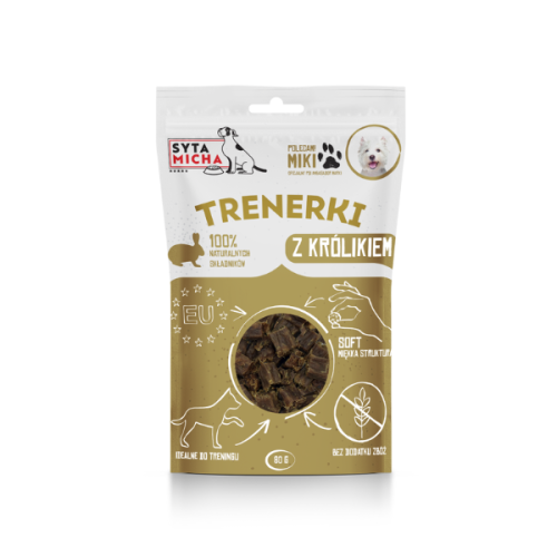 SYTA MICHA Trenerki z królikiem - przysmaki dla psa - 80 g.png
