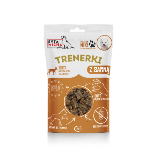 SYTA MICHA Trenerki z sarną - przysmaki dla psa - 80 g.png