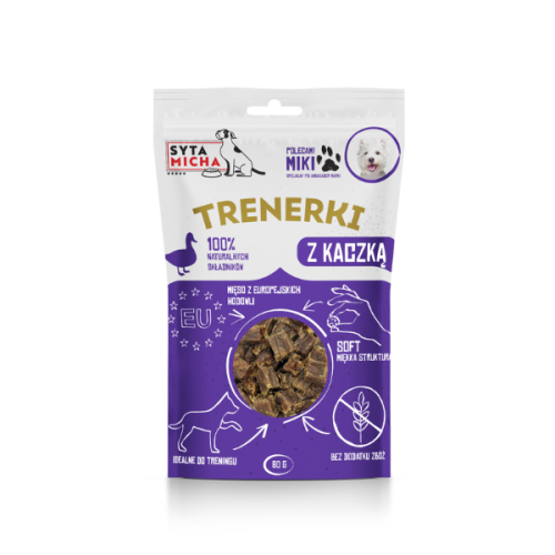 SYTA MICHA Trenerki z kaczką - przysmaki dla psa - 80 g.png