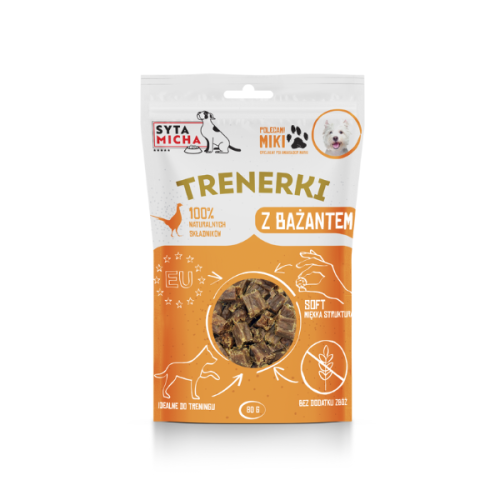 SYTA MICHA Trenerki z bażantem - przysmaki dla psa - 80 g.png