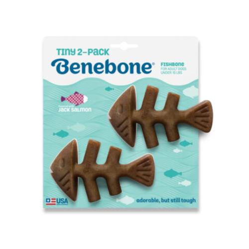 Zabawka - gryzak Benebone Fishbone TINY dla małych psów (1).png