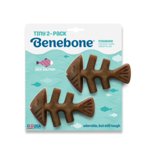 Zabawki - zestaw 2 gryzaków Benebone Puppy Fishbone XS dla szczeniąt (1).png