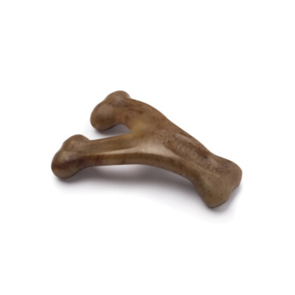 Zabawka - gryzak Benebone Dental ChewWishbone Bekon TINY dla małych psów (4).png