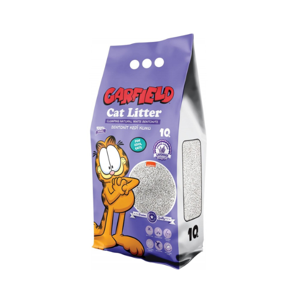 GARFIELD Żwirek bentonitowy dla kota - lawendowy - 10 l.png
