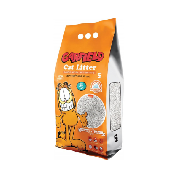 GARFIELD Żwirek bentonitowy dla kota - mydło marsylskie - 5 l.png