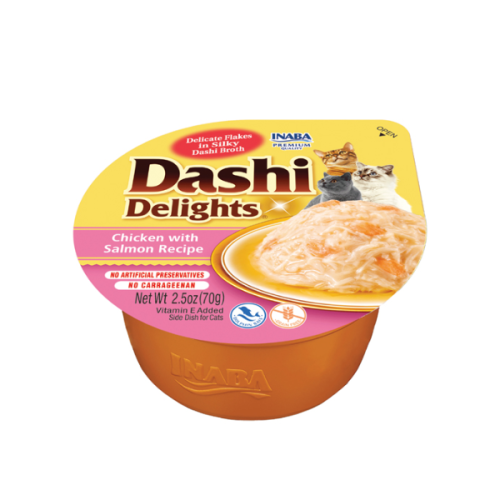 INABA CAT DASHI DELIGHTS kurczak z  łososiem - karma uzupełniająca dla kota - 70 g.png