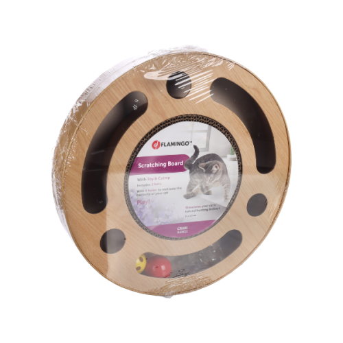 FLAMINGO ZABAWKA DLA KOTA Z DRAPAKIEM CRABI CIRCLE (2).png