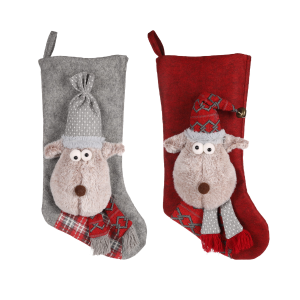 FLAMINGO Skarpeta świąteczna RENDA RENIFER