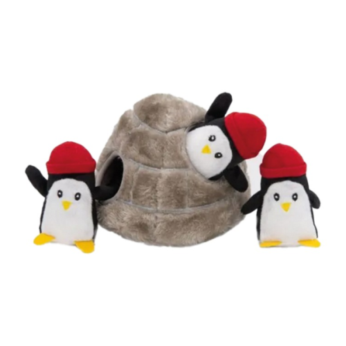 ZIPPYPAWS ZABAWKA PLUSZOWA - NORKA JASKINIA Z PINGWINAMI  (1).png