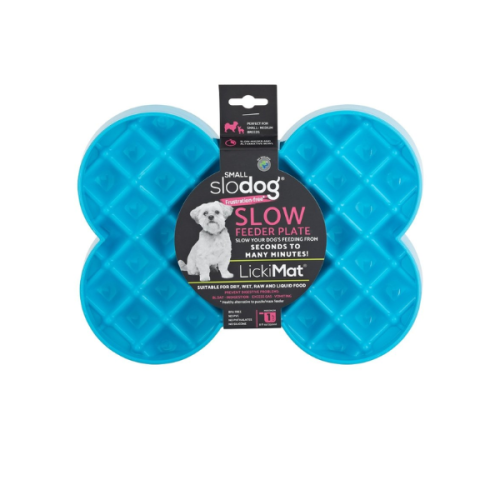 LICKIMAT Miska spowalniająca jedzenie dla małych psów SMALL SLODOG® - kolor turkusowy  (1).png