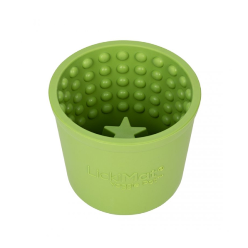 LICKIMAT Miska - garnuszek spowalniający jedzenie dla psów YOGGIE POT - kolor  zielony (1).png
