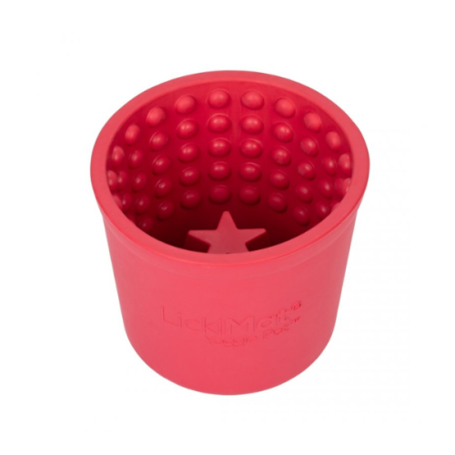 LICKIMAT Miska - garnuszek spowalniający jedzenie dla psów YOGGIE POT- kolor różowy (1).png