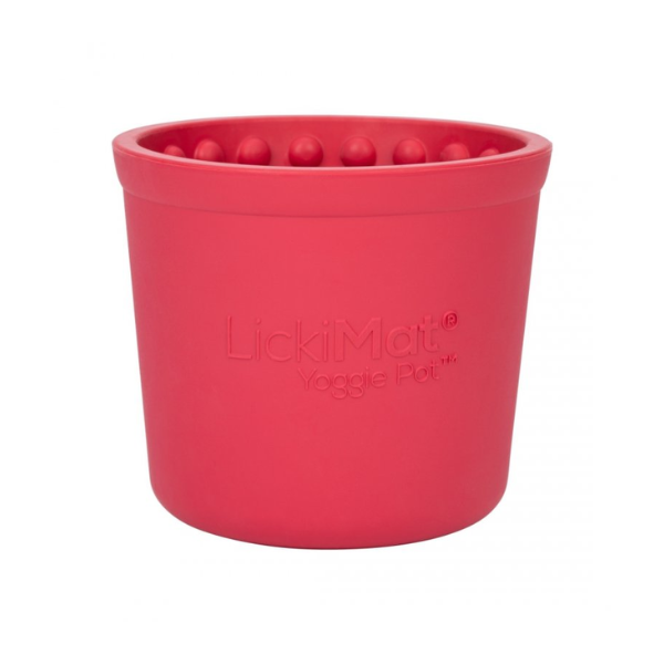 LICKIMAT Miska - garnuszek spowalniający jedzenie dla psów YOGGIE POT- kolor różowy (4).png