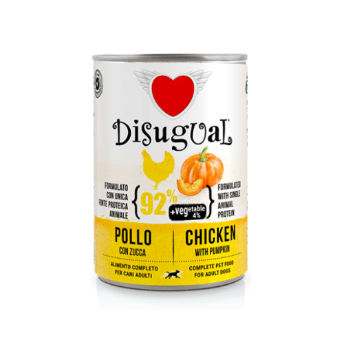 DISUGUAL Karma mokra monobiałkowa z kurczakiem i dynią dla psów - 400 g.png