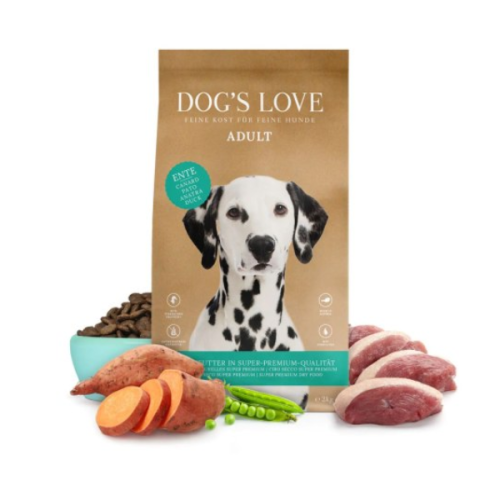 DOG'S LOVE ADULT Kaczka z batatami i jagodami - karma pełnoporcjowa dla dorosłych psów (1).png
