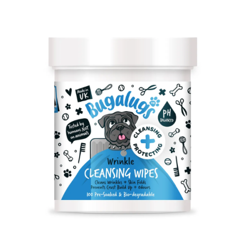BUGALUGS Biodegradowalne waciki do fałd skórnych psa i kota Wrinkle Cleansing Wipes - 100 szt.png