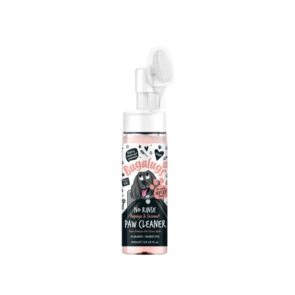 BUGALUGS Pianka do czyszczenia łap psa - bez spłukiwania - zapach owocowy No Rinse Papaya &amp; Coconut Paw Cleaner - 200 ml.png