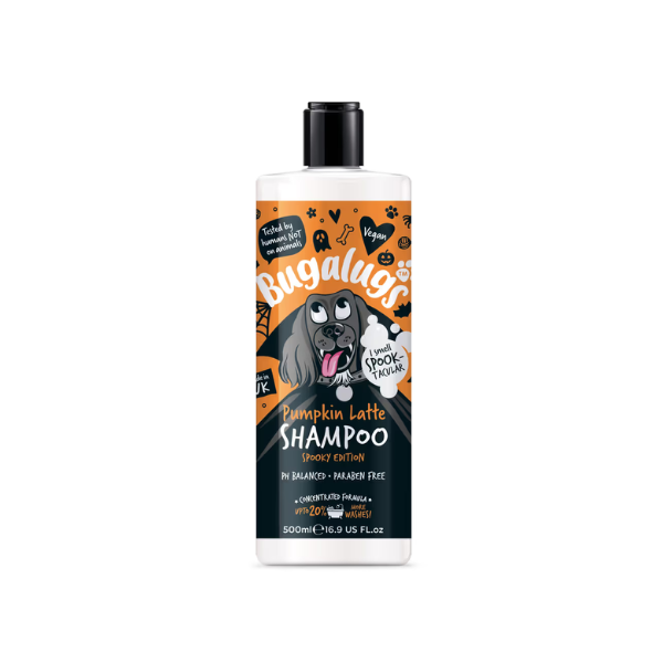 BUGALUGS Szampon uniwersalny o zapachu dyniowego latte dla psa - 500 ml.png