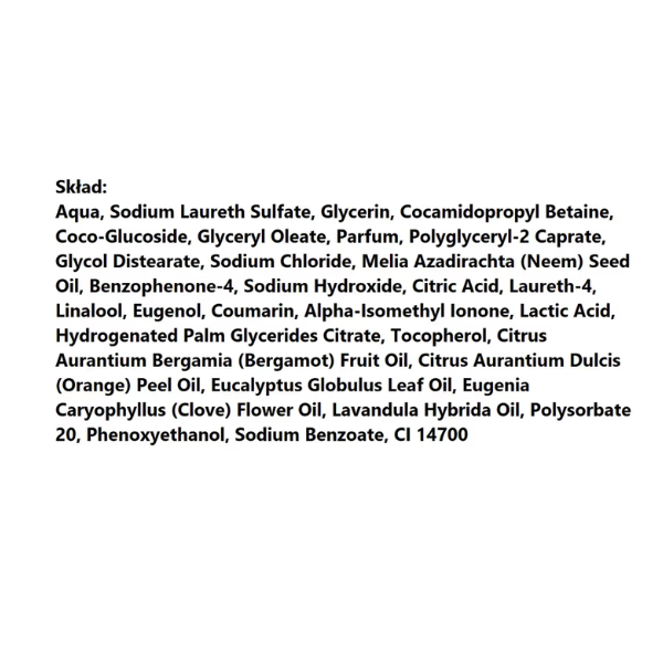 BUGALUGS Szampon szampon przeciw pchłom i kleszczom z olejkiem Neem Flea &amp; Tick Shampoo dla psów - skład.png