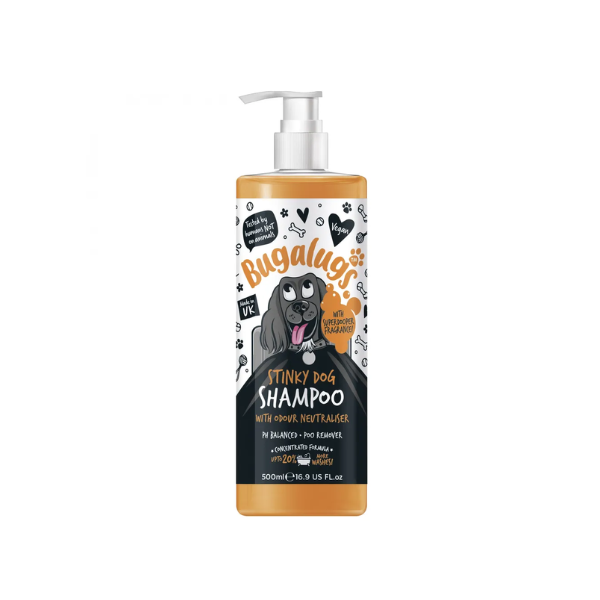 BUGALUGS Szampon usuwający nieprzyjemne zapachy dla psa Stinky Dog Shampoo - 500 ml.png