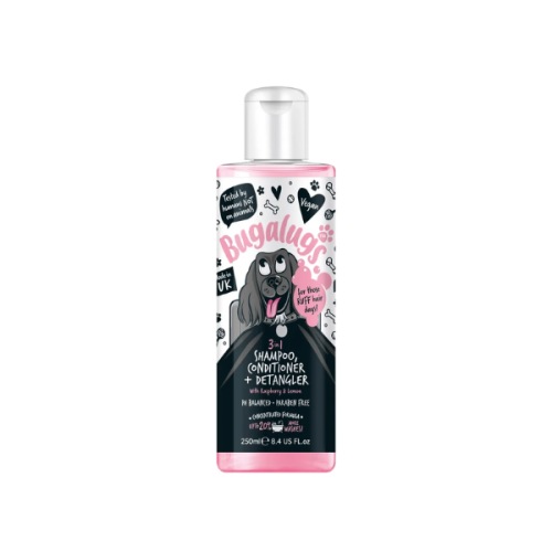 BUGALUGS Szampon z odżywką ułatwiający rozczesywanie sierści psa 3in1 Shampoo Conditioner &amp; Detangler - 250 ml.png
