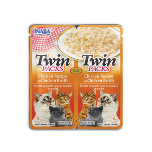 INABA CAT TWIN PAKS CHICKEN kurczak w bulionie - karma uzupełniająca dla kotów