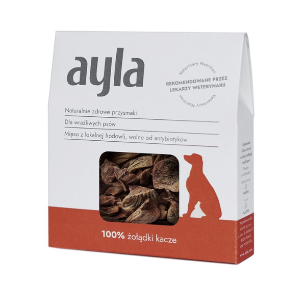 AYLA Żołądki kacze - liofilizowane przysmaki dla psa - 28 g.png