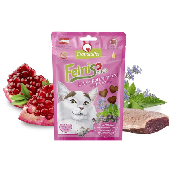GranataPet Przysmaki bezzbożowe z kaczką i kocimiętką dla kotów - 50 g  (1).png