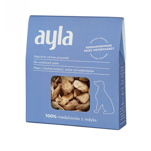 AYLA Medaliony z indyka - liofilizowane przysmaki dla psów - 28 g.png