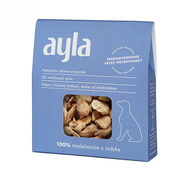 AYLA Medaliony z indyka - liofilizowane przysmaki dla psów - 28 g.png