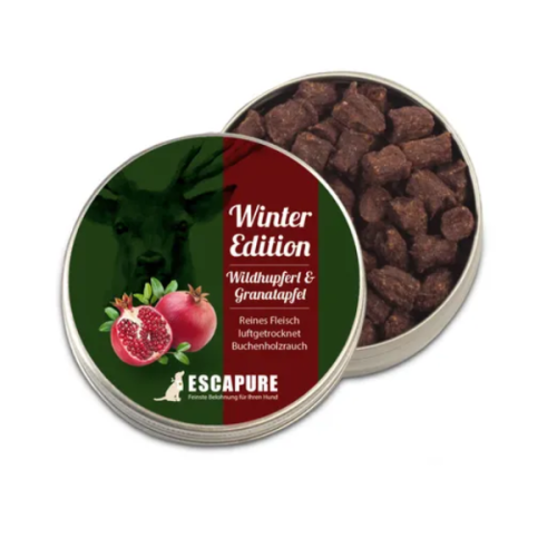 Escapure Przysmaki naturalne - dziczyzna z granatem dla psów - 50 g.png