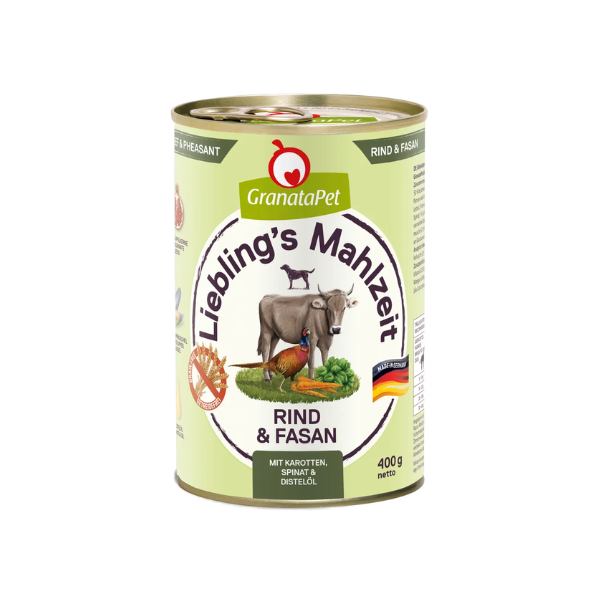 GRANATAPET Karma mokra bezzbożowa dla psa - wołowina i bażant - 400 g.png
