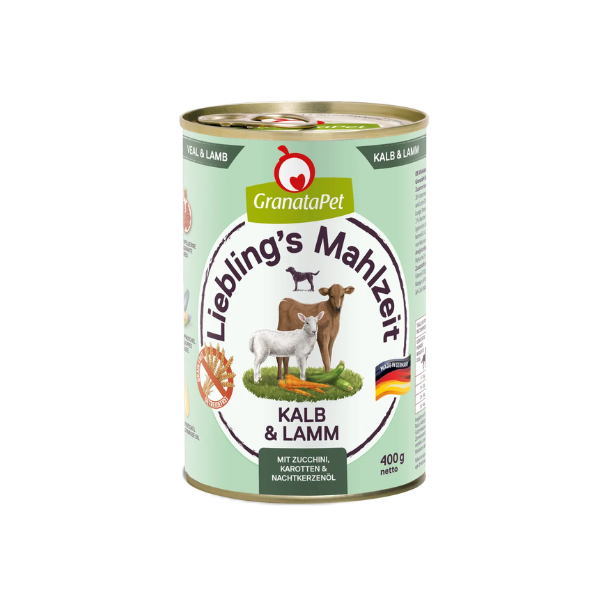 GRANATAPET Karma mokra bezzbożowa dla psa - cielęcina i jagnięcina  800 g.png