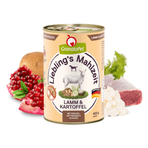 GRANATAPET Karma mokra bezzbożowa dla psa - jagnięcina i ziemniaki 400 g.png