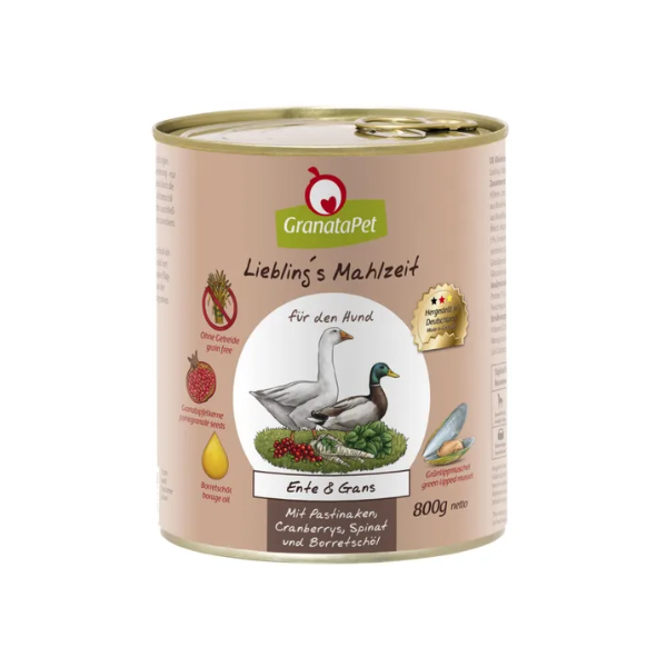 GRANATAPET Karma mokra bezzbożowa dla psa - kaczka i gęś 800 g.png