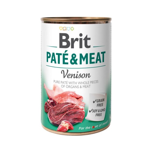 BRIT PATE &amp; MEAT - karma mokra z pasztem  z dzika - 400 g.jpg