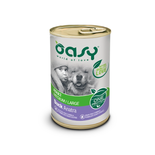 OASY ONE PROTEIN ADULT SMALL MINI DUCK Karma pełnoporcjowa z kaczką dla psów małych ras - 400 g.png