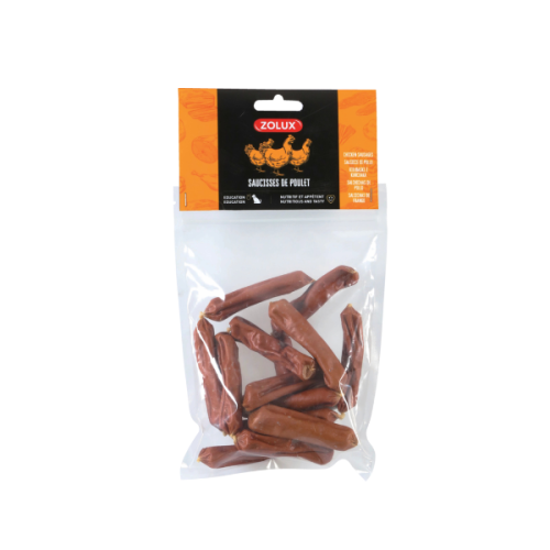 ZOLUX Kiełbaski z kurczaki - przysmak naturalny dla psów - 100 g.png