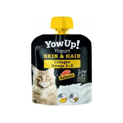 YOW UP Jogurt z łososiem dla kota - SKÓRA &amp; SIERŚĆ - 85 g.png