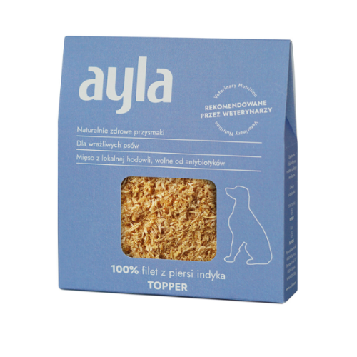 AYLA TOPPER Filet z piersi indyka - liofilizowana posypka dla psów - 28 g (1).png