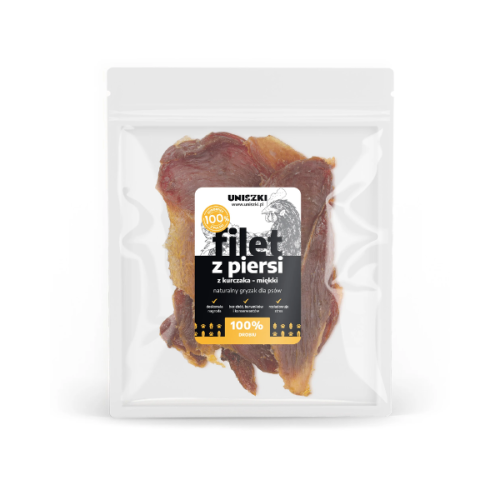 UNISZKI Filet z piersi kurczaka - miękki - naturalny gryzak dla psa - 500 g (1).png