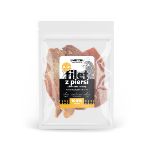 UNISZKI Filet z piersi kurczaka - suchy - naturalny gryzak dla psa - 300 g (1).png
