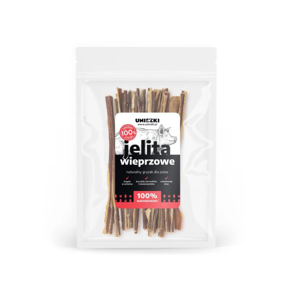 UNISZKI Jelita wieprzowe - naturalny gryzak dla psa - 100g (1).png