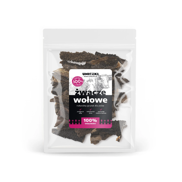 UNISZKI Żwacze wołowe - naturalne gryzaki dla psa - 500g.png