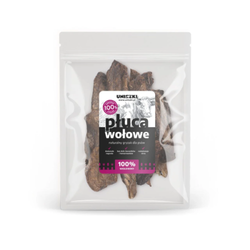 UNISZKI Płuca wołowe - naturalne gryzaki dla psa - 100g (1).png